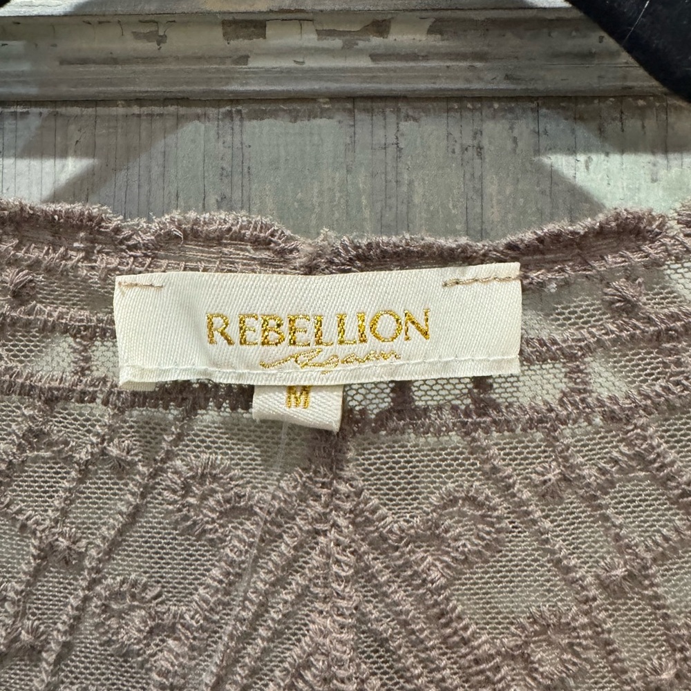 Rebellion Again Mandala Lace Kimono Wrap - Picture 3 of 5